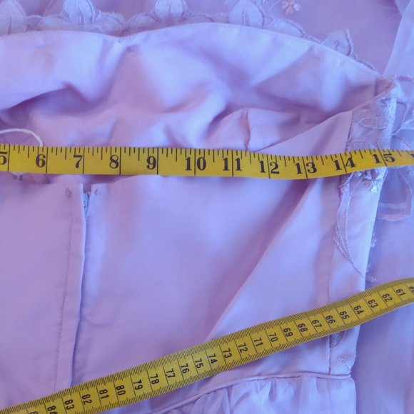 Vintage Eve Of Milady Lavender Formal Gown Wedding Prom Homecoming Fairy Romance - Picture 14 of 16